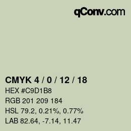 Color code: CMYK 4 / 0 / 12 / 18 | qconv.com