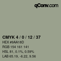 Color code: CMYK 4 / 0 / 12 / 37 | qconv.com