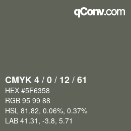 Color code: CMYK 4 / 0 / 12 / 61 | qconv.com