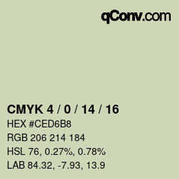 Color code: CMYK 4 / 0 / 14 / 16 | qconv.com