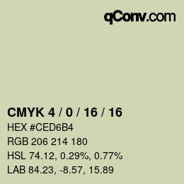 Color code: CMYK 4 / 0 / 16 / 16 | qconv.com