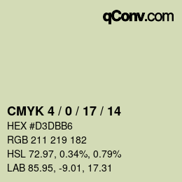 Código de color: CMYK 4 / 0 / 17 / 14 | qconv.com