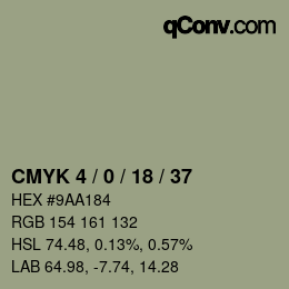Código de color: CMYK 4 / 0 / 18 / 37 | qconv.com