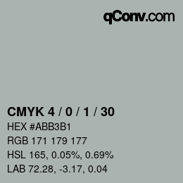Color code: CMYK 4 / 0 / 1 / 30 | qconv.com