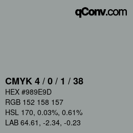 Color code: CMYK 4 / 0 / 1 / 38 | qconv.com