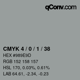 Color code: CMYK 4 / 0 / 1 / 38 | qconv.com