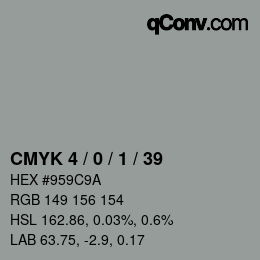 Color code: CMYK 4 / 0 / 1 / 39 | qconv.com