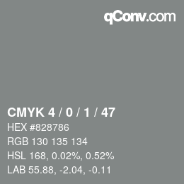 Color code: CMYK 4 / 0 / 1 / 47 | qconv.com