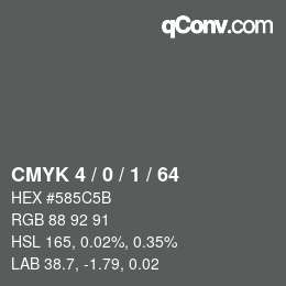 Color code: CMYK 4 / 0 / 1 / 64 | qconv.com