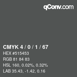 Color code: CMYK 4 / 0 / 1 / 67 | qconv.com