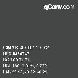 Color code: CMYK 4 / 0 / 1 / 72 | qconv.com