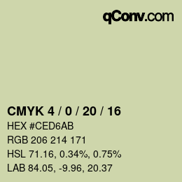 Color code: CMYK 4 / 0 / 20 / 16 | qconv.com