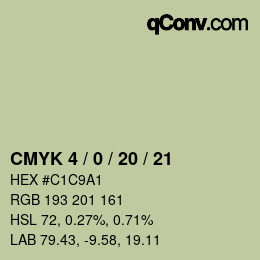 Color code: CMYK 4 / 0 / 20 / 21 | qconv.com