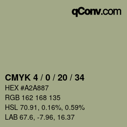 Color code: CMYK 4 / 0 / 20 / 34 | qconv.com