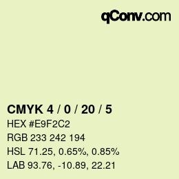 Color code: CMYK 4 / 0 / 20 / 5 | qconv.com