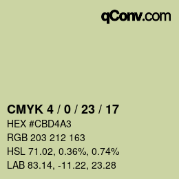 Código de color: CMYK 4 / 0 / 23 / 17 | qconv.com