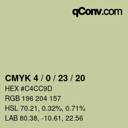 Color code: CMYK 4 / 0 / 23 / 20 | qconv.com