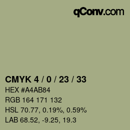 Color code: CMYK 4 / 0 / 23 / 33 | qconv.com