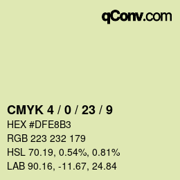 カラーコード: CMYK 4 / 0 / 23 / 9 | qconv.com