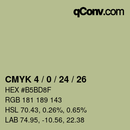 カラーコード: CMYK 4 / 0 / 24 / 26 | qconv.com