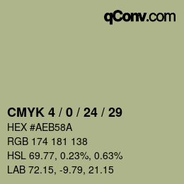 Código de color: CMYK 4 / 0 / 24 / 29 | qconv.com