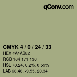 Color code: CMYK 4 / 0 / 24 / 33 | qconv.com