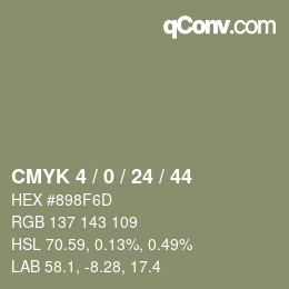 Color code: CMYK 4 / 0 / 24 / 44 | qconv.com