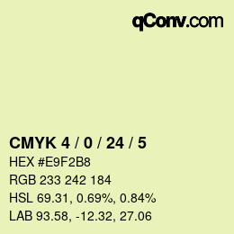 Color code: CMYK 4 / 0 / 24 / 5 | qconv.com