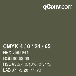 Color code: CMYK 4 / 0 / 24 / 65 | qconv.com