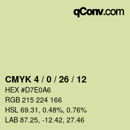 カラーコード: CMYK 4 / 0 / 26 / 12 | qconv.com