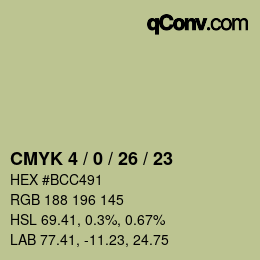 Color code: CMYK 4 / 0 / 26 / 23 | qconv.com