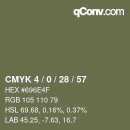 颜色代码: CMYK 4 / 0 / 28 / 57 | qconv.com