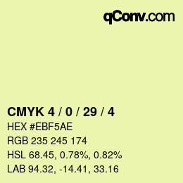 Color code: CMYK 4 / 0 / 29 / 4 | qconv.com