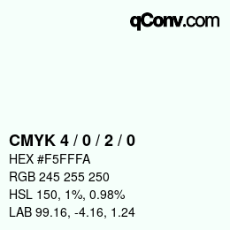 Color code: CMYK 4 / 0 / 2 / 0 | qconv.com