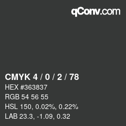 Color code: CMYK 4 / 0 / 2 / 78 | qconv.com