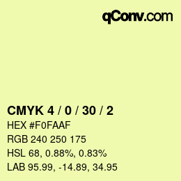 Color code: CMYK 4 / 0 / 30 / 2 | qconv.com