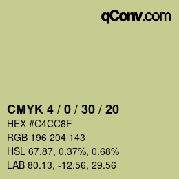 Color code: CMYK 4 / 0 / 30 / 20 | qconv.com