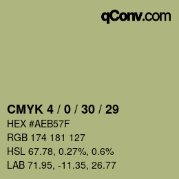 Color code: CMYK 4 / 0 / 30 / 29 | qconv.com