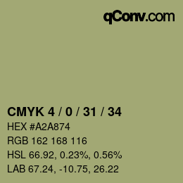 颜色代码: CMYK 4 / 0 / 31 / 34 | qconv.com