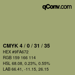 Código de color: CMYK 4 / 0 / 31 / 35 | qconv.com