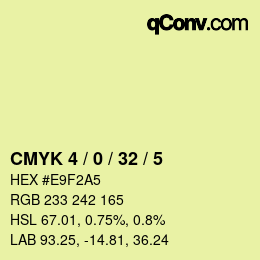 Color code: CMYK 4 / 0 / 32 / 5 | qconv.com