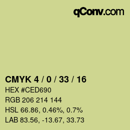 Color code: CMYK 4 / 0 / 33 / 16 | qconv.com