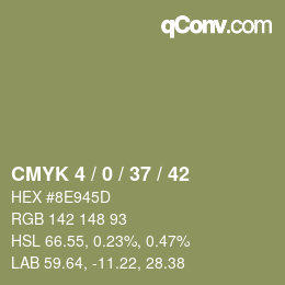 颜色代码: CMYK 4 / 0 / 37 / 42 | qconv.com