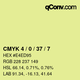 Color code: CMYK 4 / 0 / 37 / 7 | qconv.com