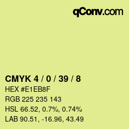 Color code: CMYK 4 / 0 / 39 / 8 | qconv.com