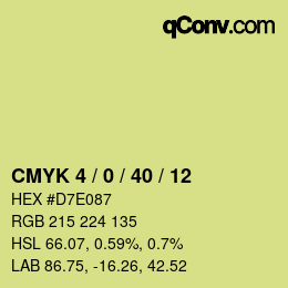 Color code: CMYK 4 / 0 / 40 / 12 | qconv.com