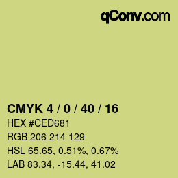 Color code: CMYK 4 / 0 / 40 / 16 | qconv.com