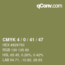 Color code: CMYK 4 / 0 / 41 / 47 | qconv.com