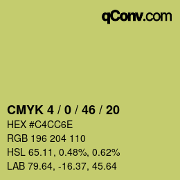 Color code: CMYK 4 / 0 / 46 / 20 | qconv.com