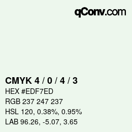 Color code: CMYK 4 / 0 / 4 / 3 | qconv.com
